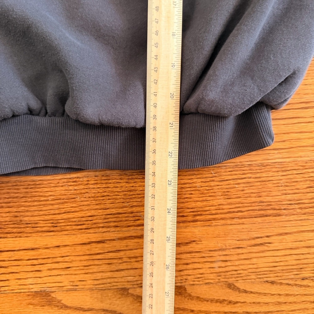 Edikted Gray Hoodie Pink Bow Sleeve Oversized Fleece S - Picture 5 of 5